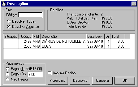 Tela de devolu��es v2.3